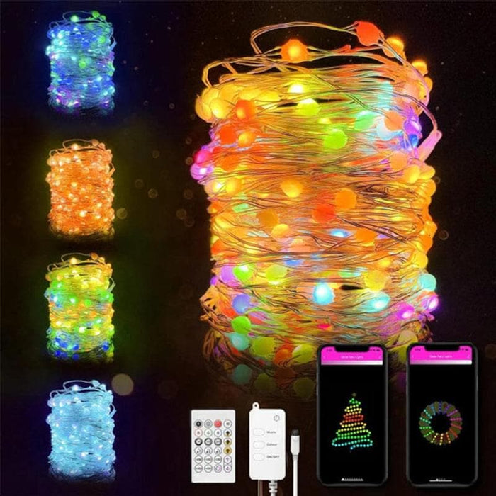 GlowTunes - the ultimate sound-activated RGB copper string lights | UzoShop