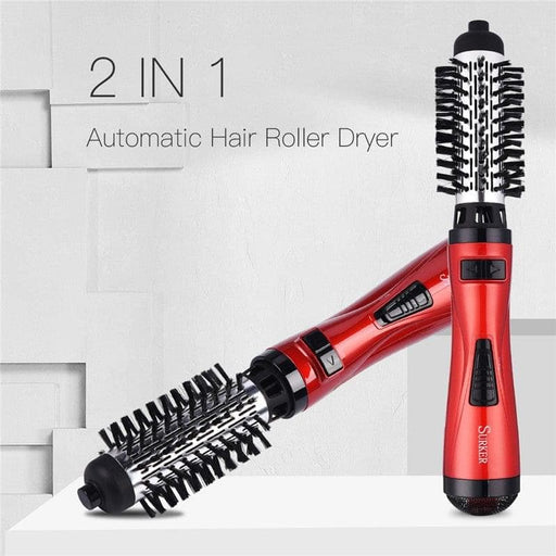 Hair dryer + built-in brush for drying curls and straightening hair product | UzoShop