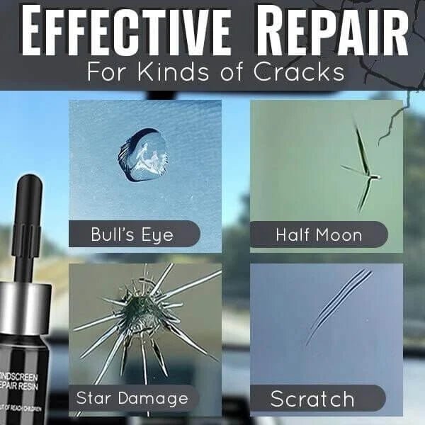 GlassFixer Repair Kit - Fix Cracked Glass