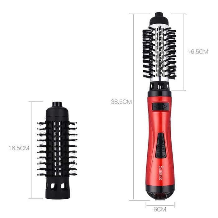 Hair dryer + built-in brush for drying curls and straightening hair product | UzoShop