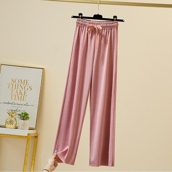 Silk Wide Legs Pants Women | UzoShop