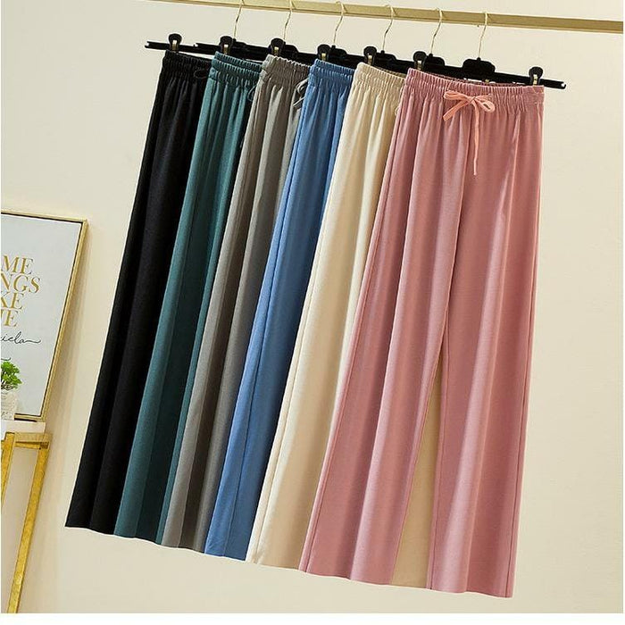 Silk Wide Legs Pants Women | UzoShop