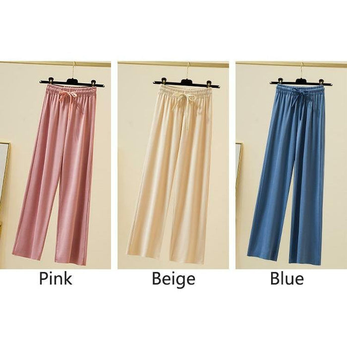 Silk Wide Legs Pants Women | UzoShop